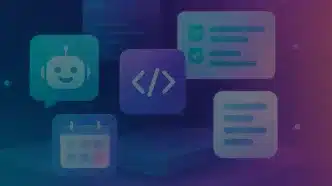 Open-source AI productivity tools in a futuristic digital workspace